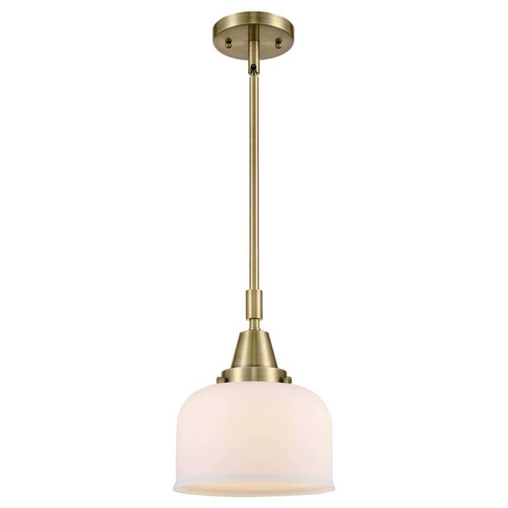 Bell 100-Watt 1-Light Antique Brass Standard Mini Pendant Light with Painted Glass Shade, No Bulbs Included price history on PriceWatchPro