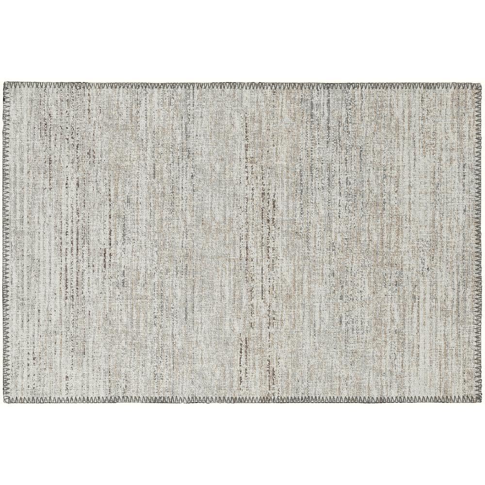 Addison Rugs Marston Ivory 1 ft. 8 in. x 2 ft. 6 in. Geometric Indoor ...