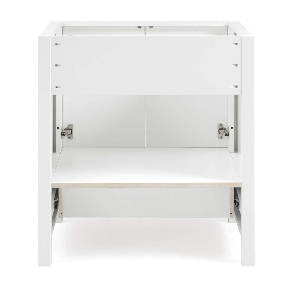 Williamsburg 30" White Pine Vanity Cabinet with Nickel Hardware