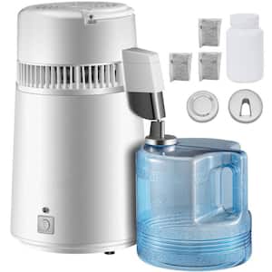 Pure Water Distiller 750W Fully Upgraded with Handle 1.1 Gal. /4L BPA Free Container Perfect for Home Use White