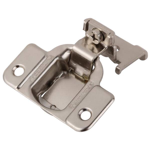 20 Pairs Cabinet Hinges Overlay Face Mount Satin Nickel Cabinet Hardware Kitchen Door Cabinet Hinges TEMI 40 Pack