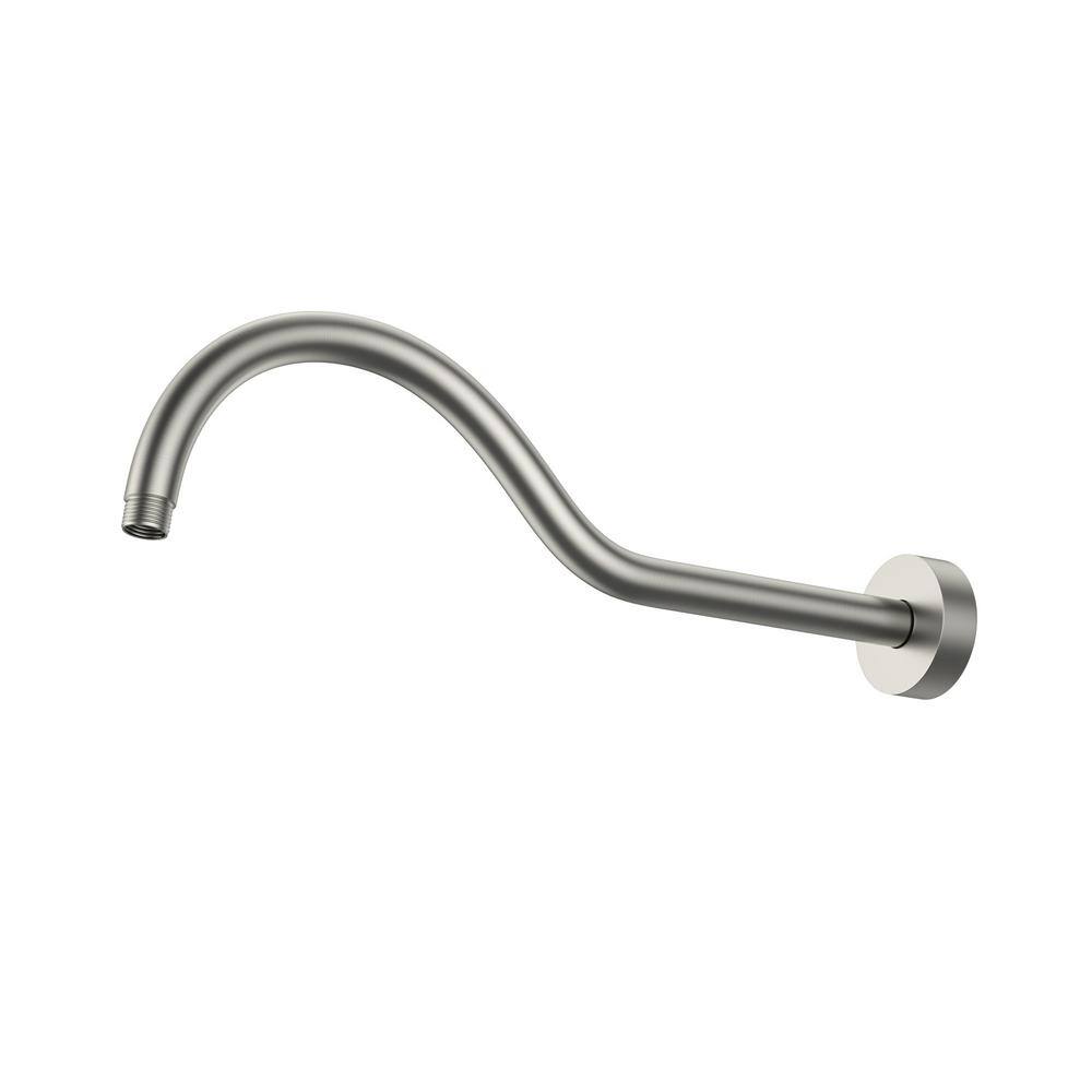 17-Inch Brushed Stainless Steel Wall Shower Arm