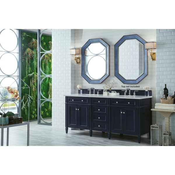 Brittany 70.8 in. W x 23 in.D x 32.8 in. H Bath Vanity Cabinet Without Top in Victory Blue
