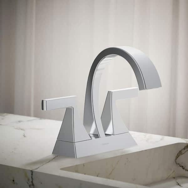 Katun 4 in. Centerset 2-Handle Bathroom Faucet in Polished Chrome