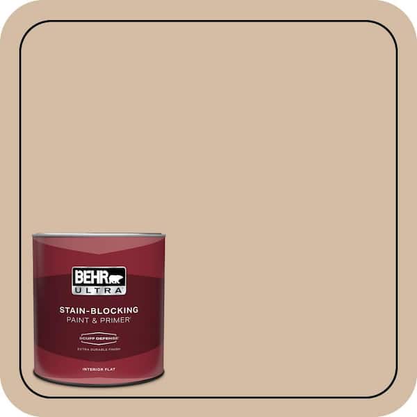 BEHR ULTRA 1 qt. #290E-3 Classic Taupe Extra Durable Flat Interior Paint & Primer