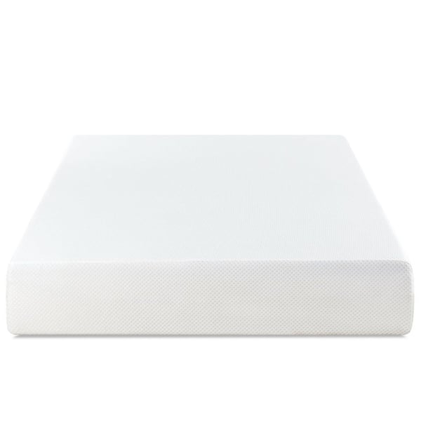 Zinus Green Tea Fresca Full Medium Smooth Top 10 Inch Memory Foam Mattress, Made in USA