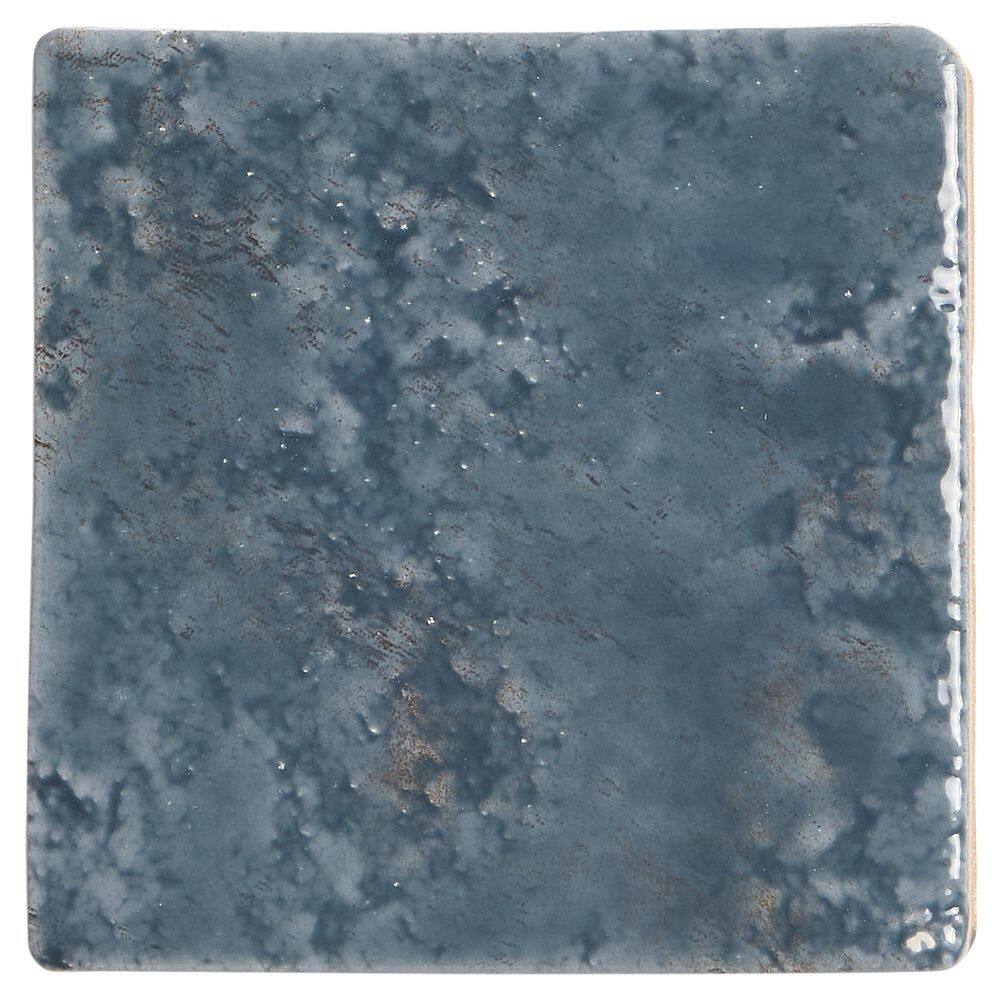 Elara Midnight blue 4.72 in. x 0.43 in. Glossy Textured Porcelain Floor and Wall Tile Sample price history on PriceWatchPro