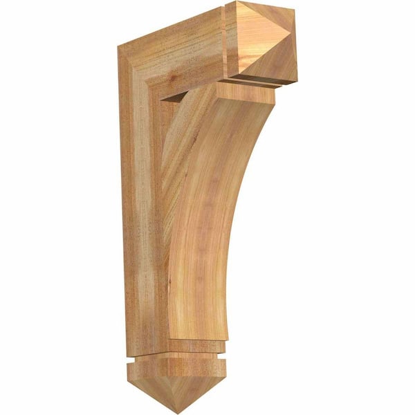 Ekena Millwork 6 in. x 32 in. x 20 in. Western Red Cedar Thorton Arts and Crafts Rough Sawn