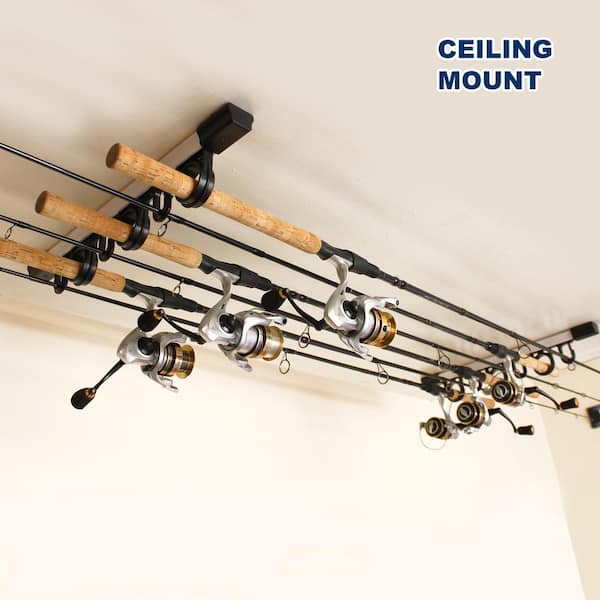 Rush Creek Creations All Weather 3in1 Wall/Ceiling Rod Rack 