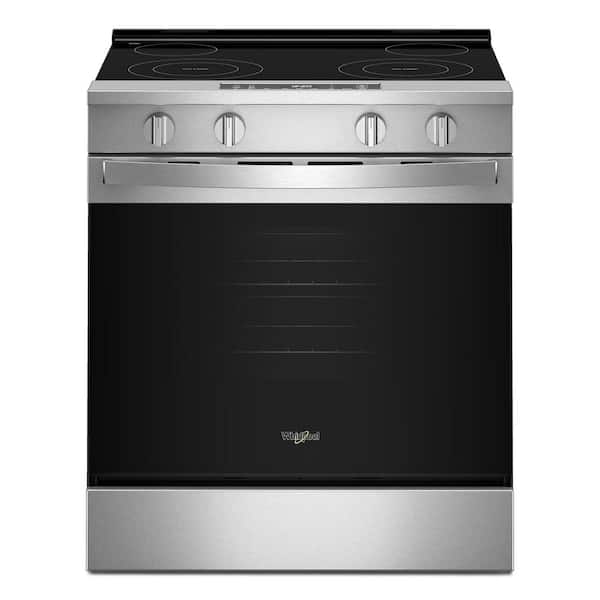 30 in. 4-Element Slide-In Electric Range in Stainless Steel with No Preheat Mode