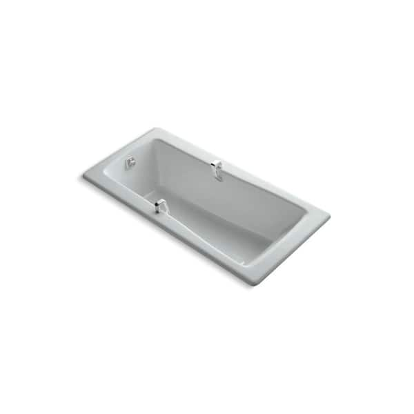 KOHLER Maestro 5.5 ft. Reversible Drain Soaking Tub in Ice Grey-DISCONTINUED