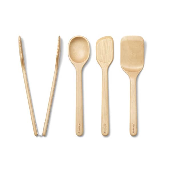 4-Piece FSC-Certified Birch Wood Mini Utensil Set