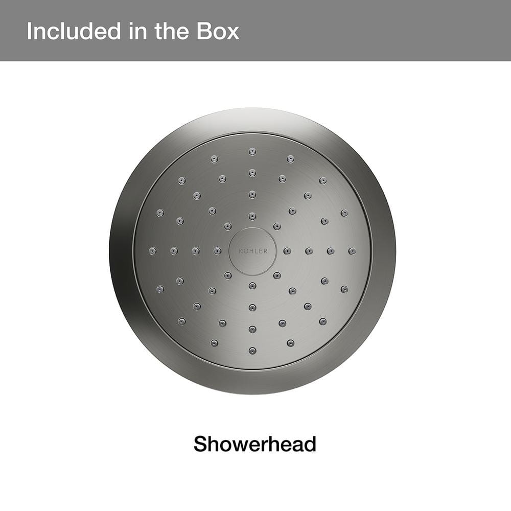Kohler Brushed Nickel Wall Mounted Single-Function Showerhead