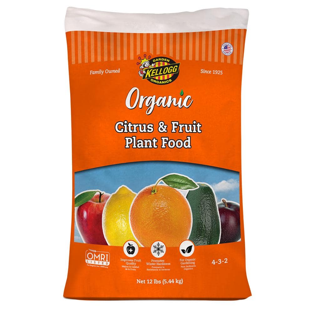 Kellogg Garden Organics 12.0 lbs. Organic Citrus and Fruit Plant Food, OMRI  Listed 3033 - The Home Depot