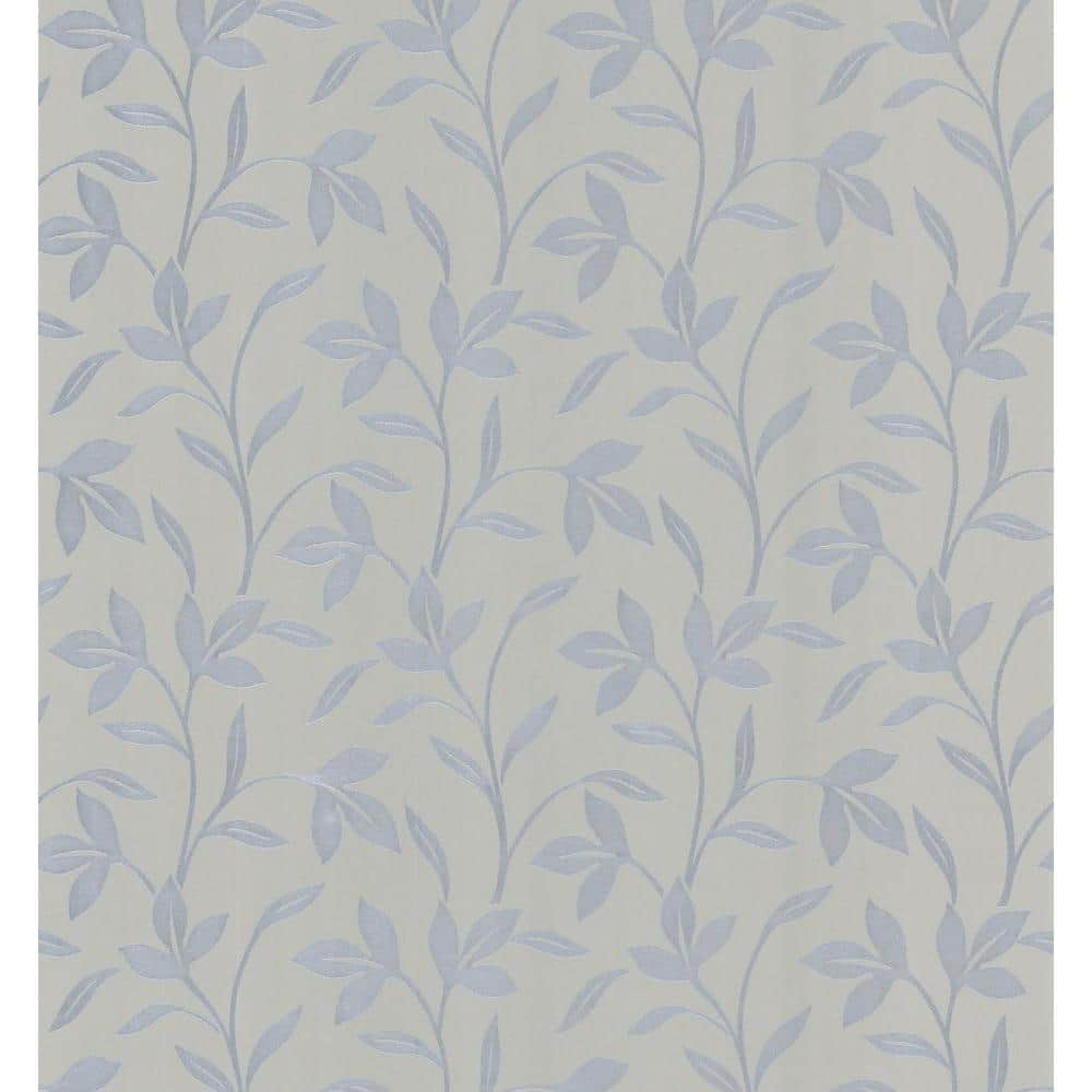 Brewster Flora Grey Trailing Leaves Paper Strippable Roll Wallpaper ...