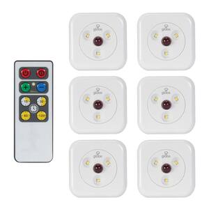 LED White Under Cabinet Puck (6-Pack)