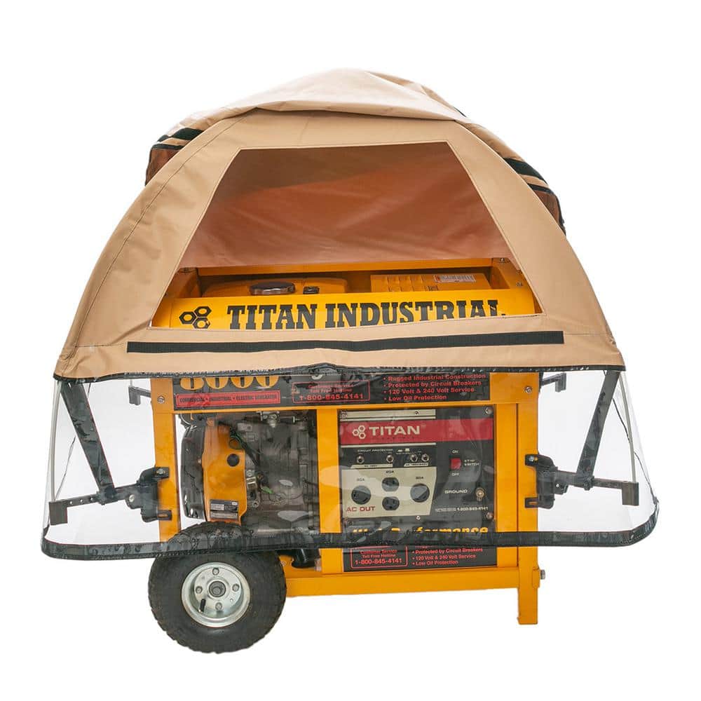 XL Tan Extreme Weatherproof Generator Running Cover