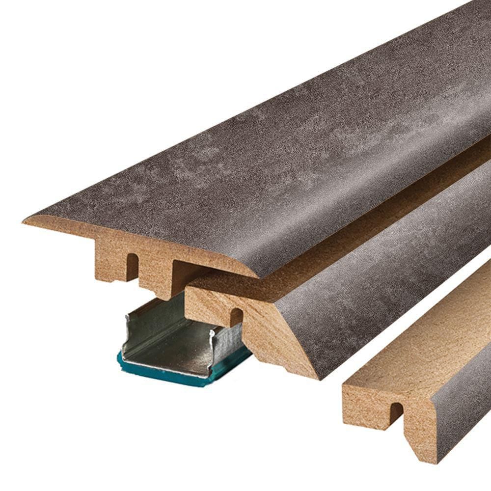 Fieldstone Slate 0.75 in. T x 2.37 in. W x 78.75 in. L Textured Wood Look Laminate Moulding/Trim 4 in 1 Molding price history on PriceWatchPro