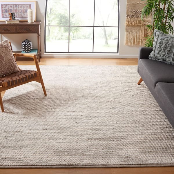 Natura 9 ft. x 9 ft. Square Ivory/Beige Basket Marle Area Rug