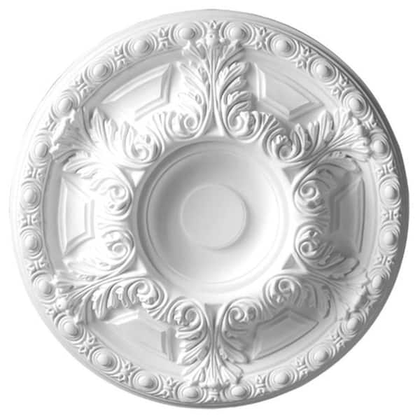 American Pro Decor 23-5/8 in. x 2-3/4 in. Leaf Polyurethane Ceiling Medallion