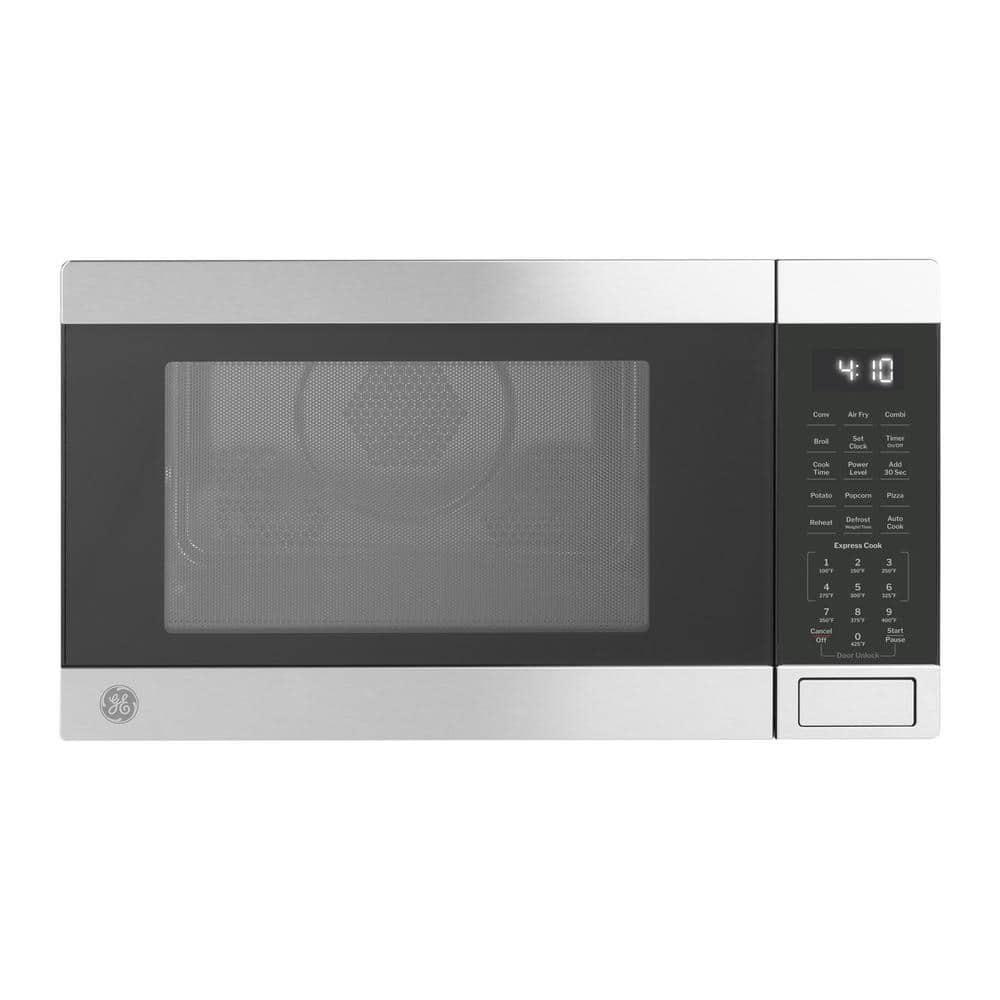 GE 1.0 cu. ft. 1050-Watt Convection Countertop Microwave in Stainless Steel GCST10A1WSS