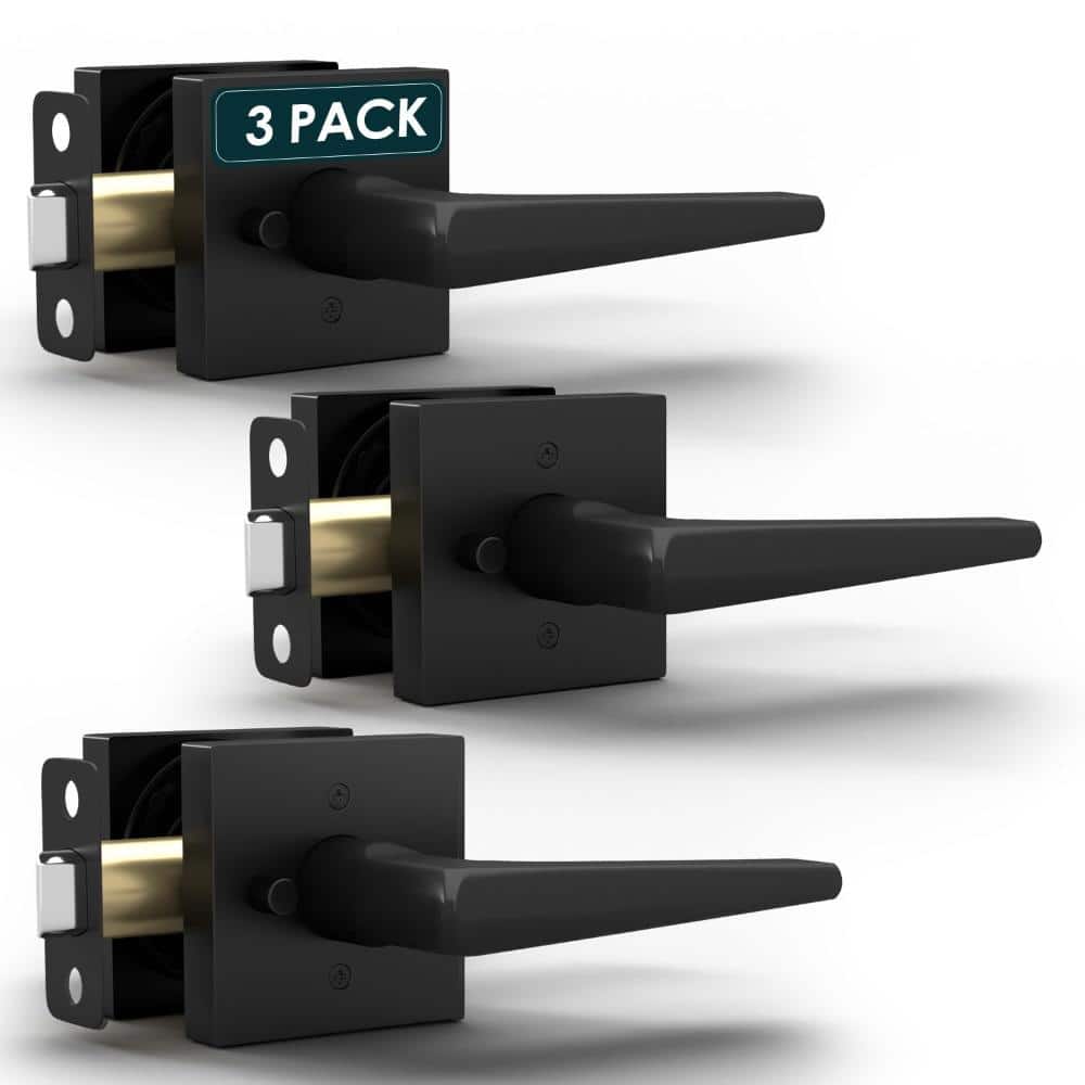 Schein Privacy Door Handle - 3 Pack Bed & Bath Lock, Matte Black price history on PriceWatchPro