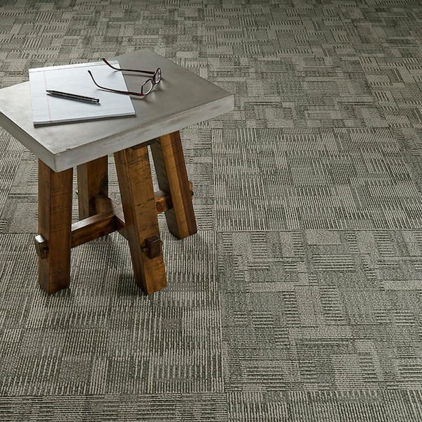 Royce - Zone - Red Commercial/Residential 24 x 24 in. Glue-Down Carpet Tile Square (72 sq. ft.)
