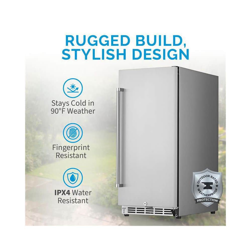 NewAir 15" Stainless Steel Smart Built-in Beverage Refrigerator