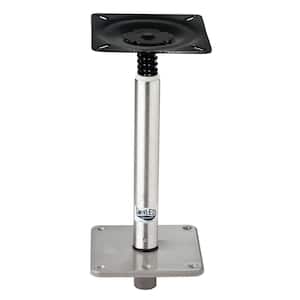 Lock'n Pin 3/4 in. Pedestal Kit with 11 in. Post, Stainless Steel Base, Non-Threaded, Satin Finish