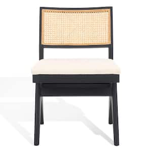 Jaqueline Beige/Black 19 in. Boucle Dining Chair