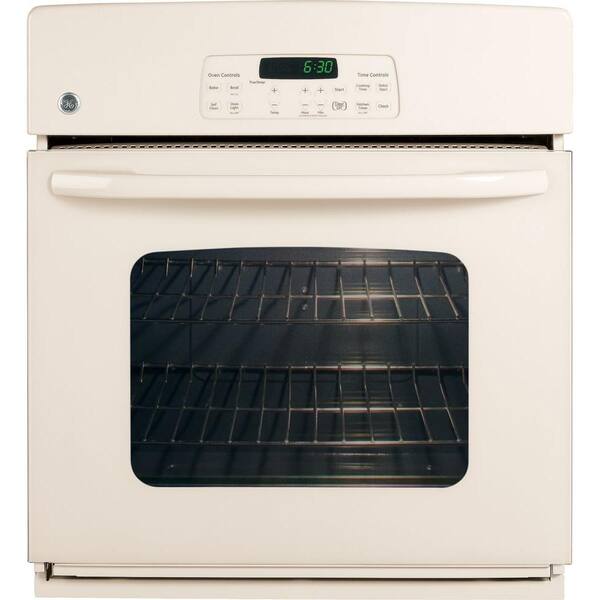 GE 27 in. Electric Single Wall Oven in Bisque