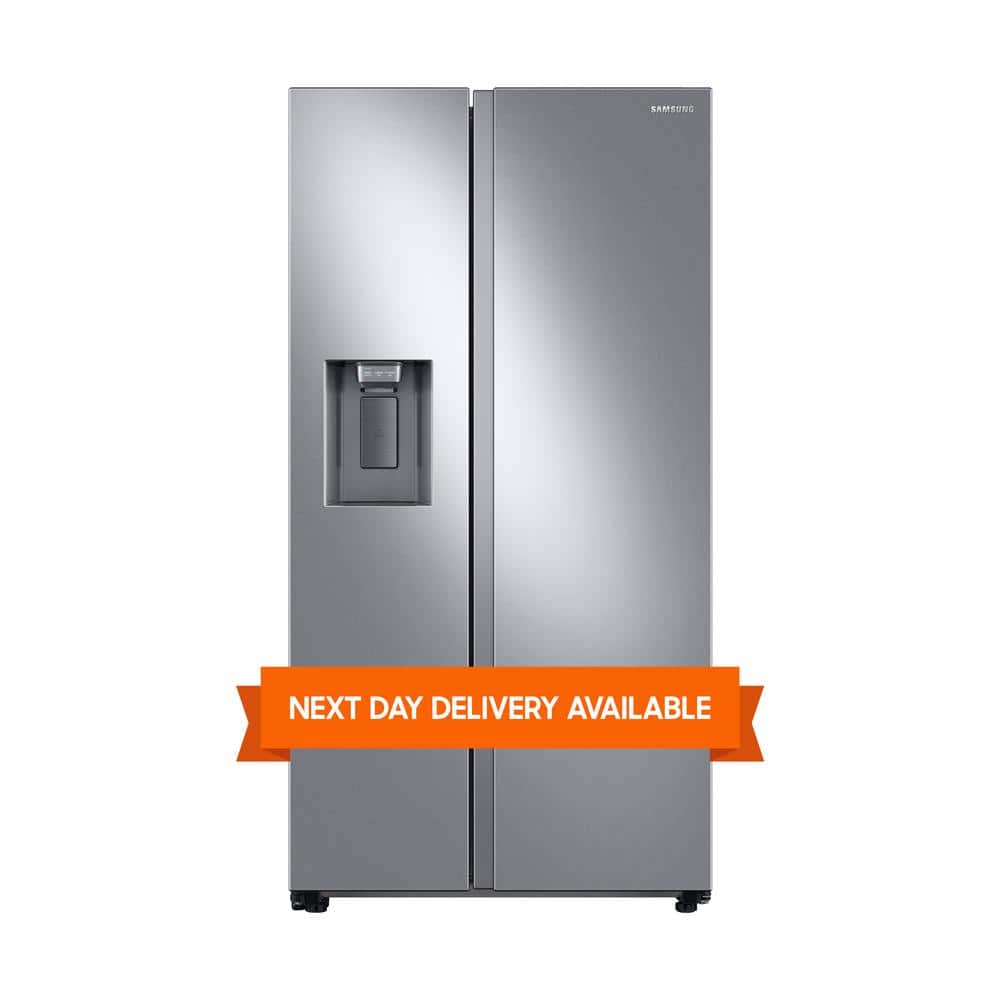 Samsung 36 in. 27.4 cu. ft. Side by Side Refrigerator in Fingerprint