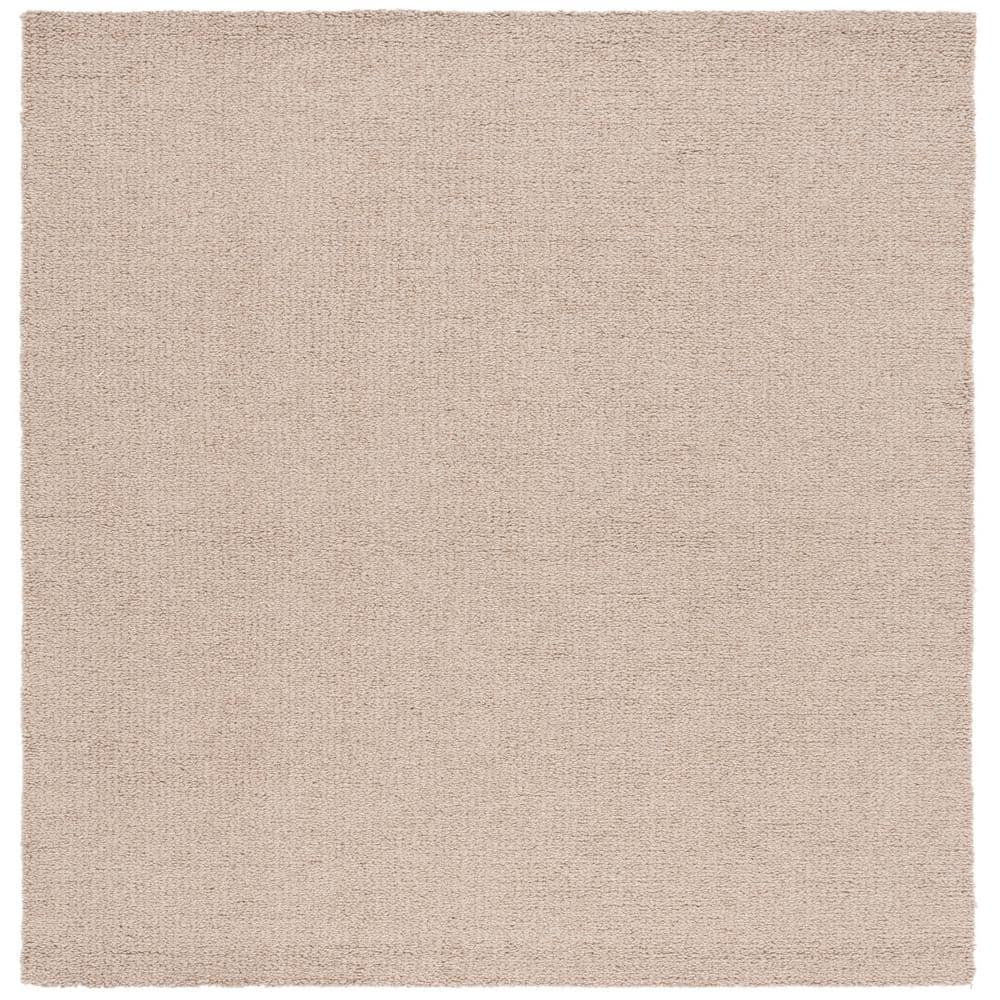 SAFAVIEH Abstract Light Brown 6 ft. x 6 ft. Classic Marle Square Area ...