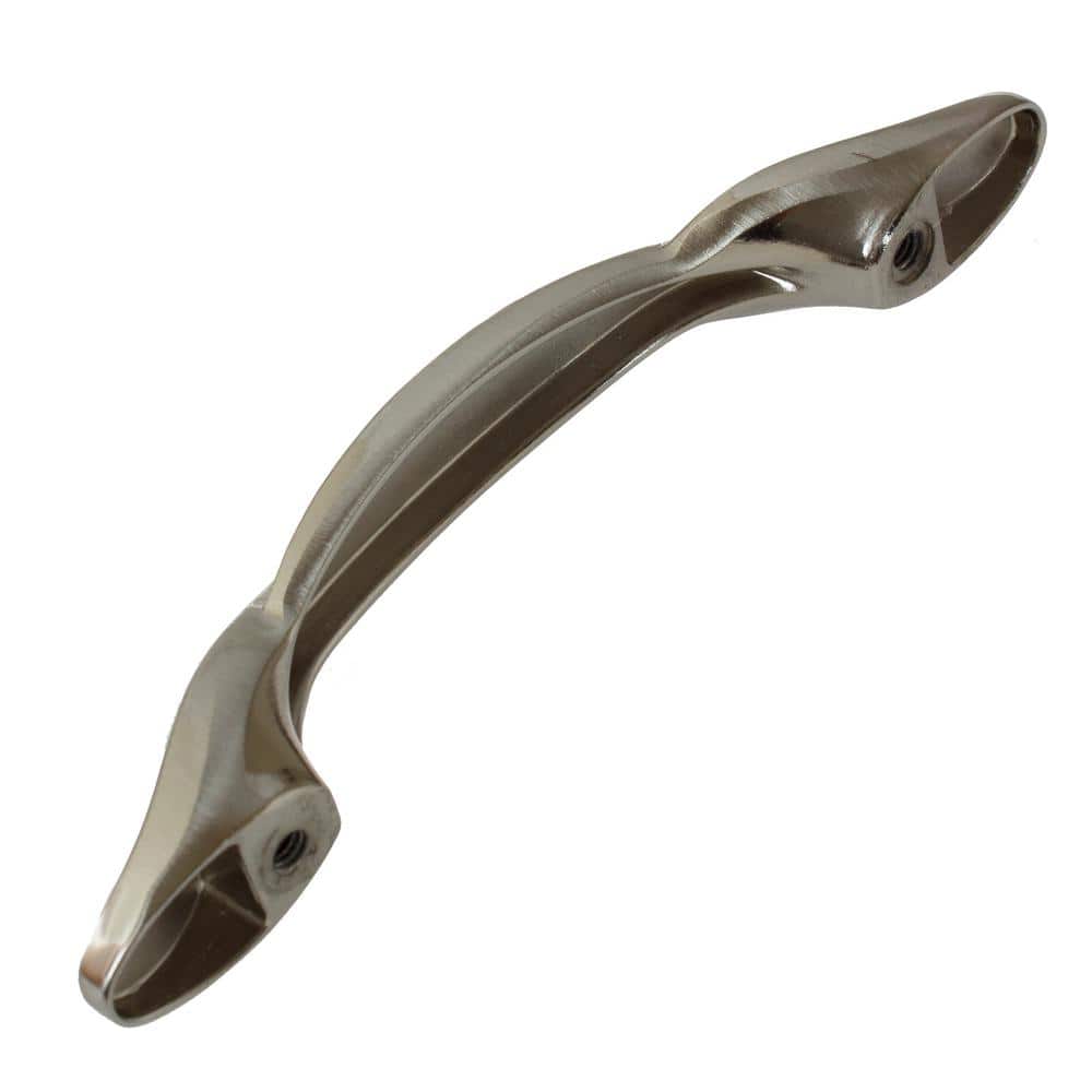 Satin Nickel 6" Traditional Cabinet Bar Pull with Mounting Hardware
