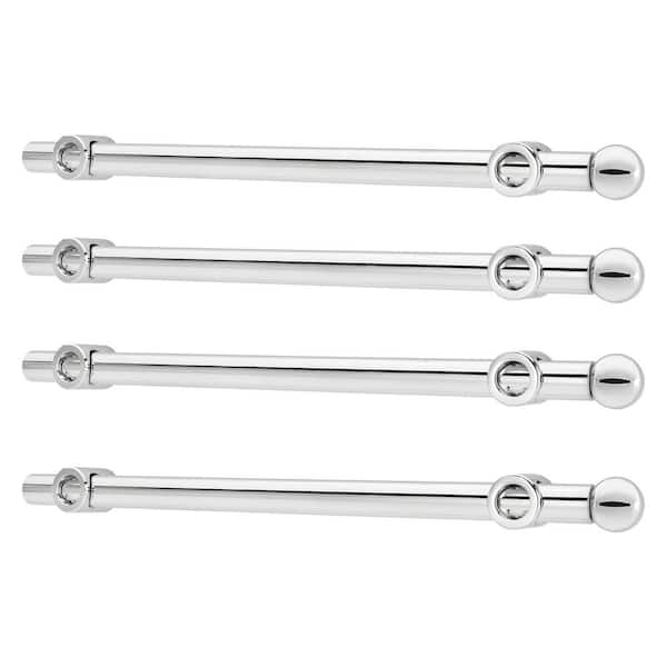 1.13 in. W Chrome Metal Valet Rod Closet Rod (4-Pack)