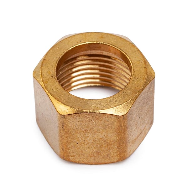 LTWFITTING 1/2 in. Brass Compression Nut Fitting (25-Pack) HF61825