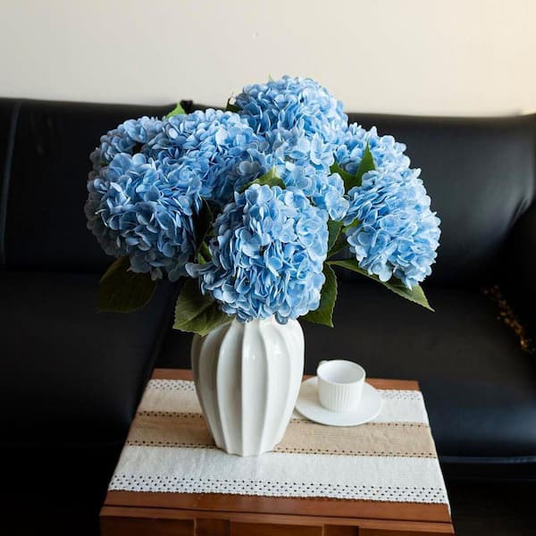 Home Decor Series: 3 - Piece, 21 in. H x 8.6 in. W Blue Artificial