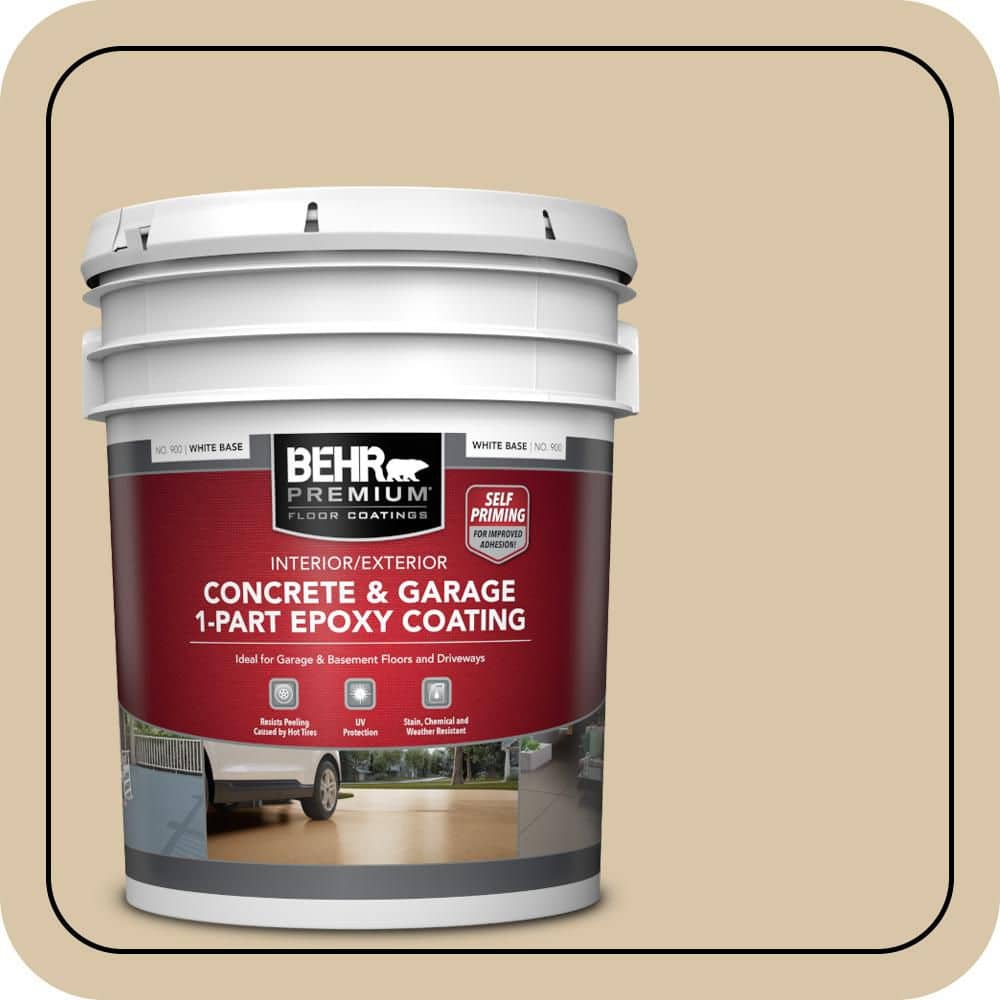 5 gal. #MQ2-23 Almond Butter Self-Priming 1-Part Epoxy Satin Interior/Exterior Concrete and Garage Floor Paint price history on PriceWatchPro