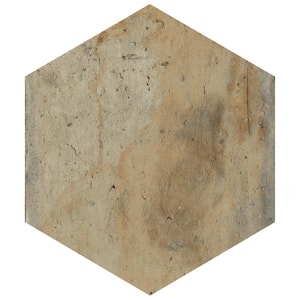 Terre Hex Rosso 9-7/8 in. x 11-3/8 in. Porcelain Floor and Wall Tile (10.2 sq. ft./Case)