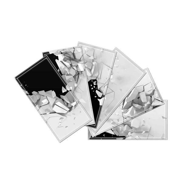 Upscale Designs 3 in. x 6 in. x 6mm Crystal Beveled Glass Mosaic Wall Tile (7.8 sq. ft. / set of 64)