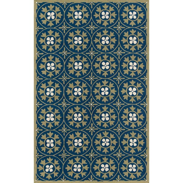 Momeni Veranda Blue 4 ft. x 6 ft. Indoor Area Rug