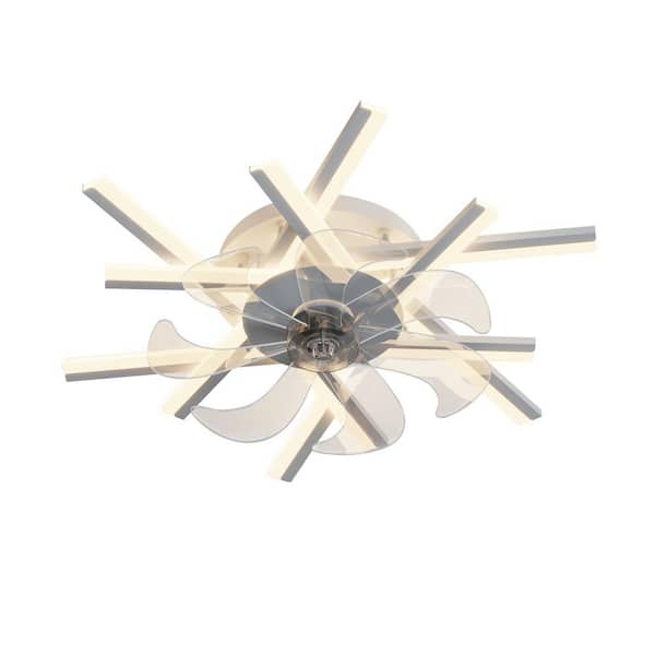 Nivencai 24 in. Indoor White Ceiling Fan with Adjustable White Integrated LED, Remote Included