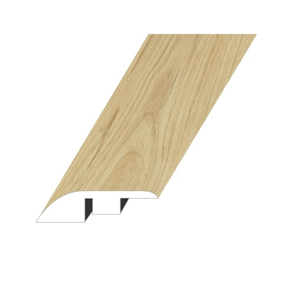 Montserrat Rhodes Chamonix Dove 0.6 in. Thick x 1.8 in. W x 94.5 in. L HDF Waterproof Laminate Embossed Wood Look Reducer Molding