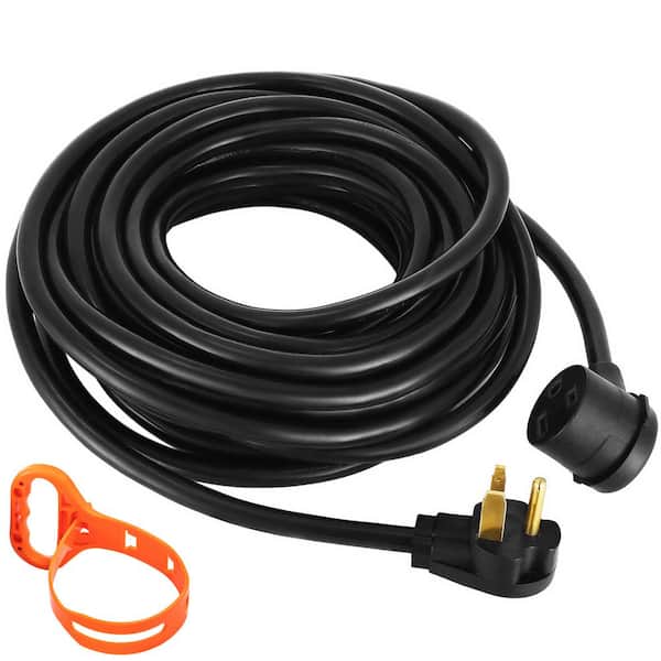 Welder Extension Cord, 25 ft. 10 Gauge / 3 Conductors, Cord Rating, indoor Braided, Extension Cord, Black