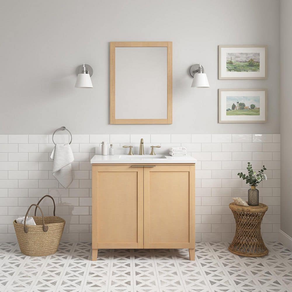 Buy Macy 36 in. W x 22 in. D x 34.5 in H Bath Vanity in Rustic Ash with