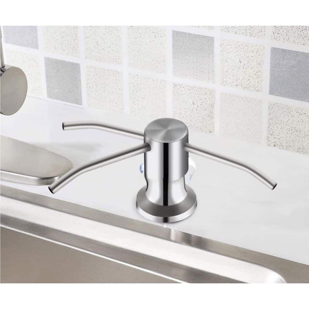 2-Pack Brushed Nickel Kichen Sink Soap Dispenser with 47 in. Extension Tube Kit, Under Sink Soap Dispenser Pump price history on PriceWatchPro