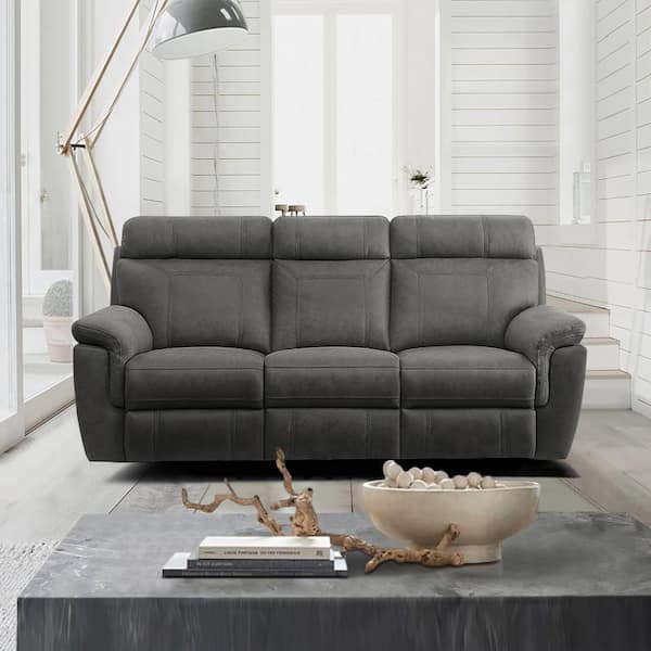 家具 Sofa grey Amazon.com: Modern Living Room Furniture Sofa in Light Grey Fabric
