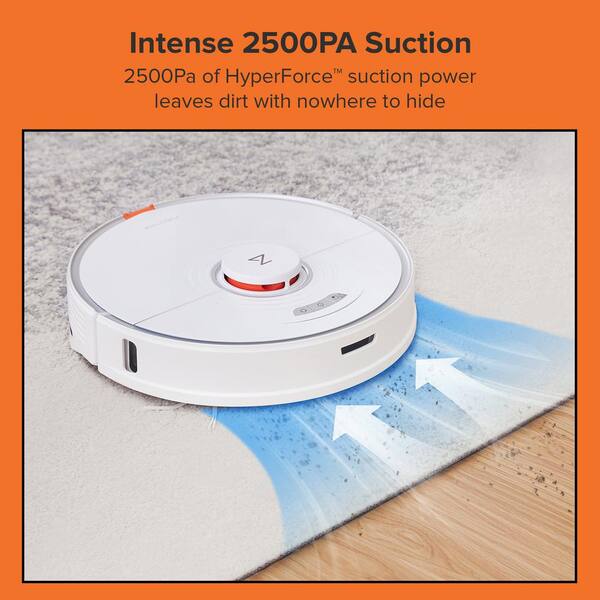 Roborock - S7 Robotic Vacuum with LiDAR Navigation, Sonic Mopping, , Bagless, Washable Filter, Multisurface in White