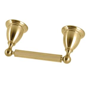 Heritage Wall Mount Toilet Paper Holder in Brushed Brass