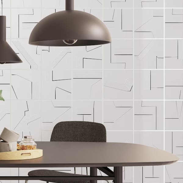 Kenzo Dec-08 7.9 in. x 7.9 in. Matte Porcelain Floor and Wall Tile (11.2 .sq. ft./Case)